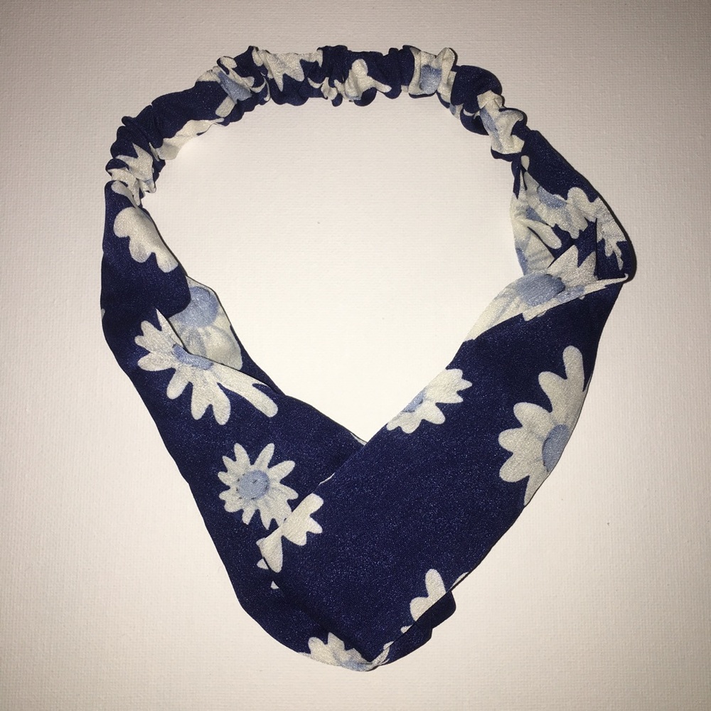 Cloth Hair Band Dark Blue.